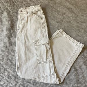 White/Cream Cargo Pants